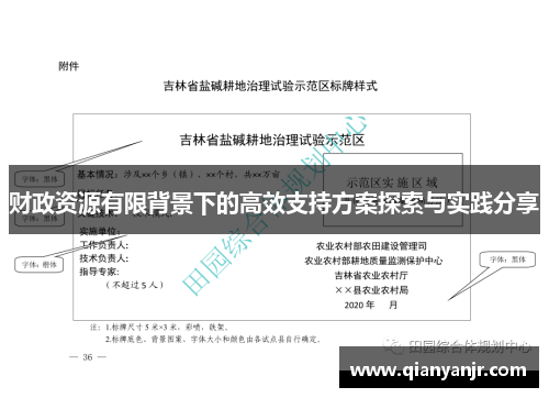 财政资源有限背景下的高效支持方案探索与实践分享 财政资源有限背景下的高效支持方案探索与实践分享